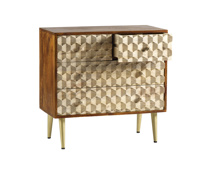 Indian Hub Edison 4 Drawer Chest