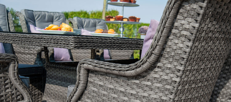Maze Victoria 6 Seat Rectangular Rattan Dining Set