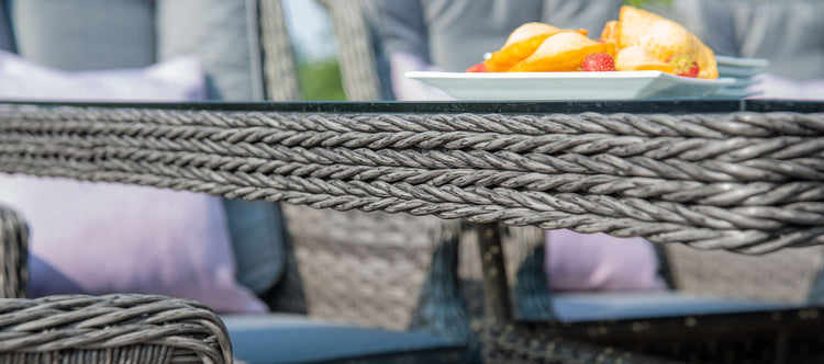 Maze Victoria 6 Seat Rectangular Rattan Dining Set