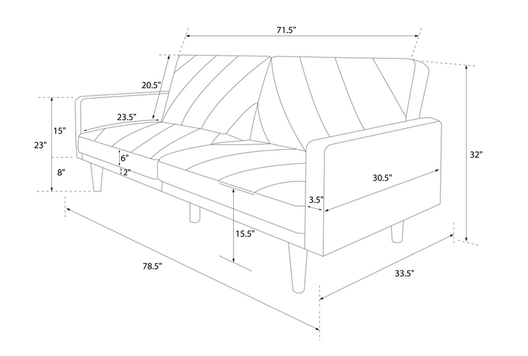 Dorel Home Paxson Sofa Bed