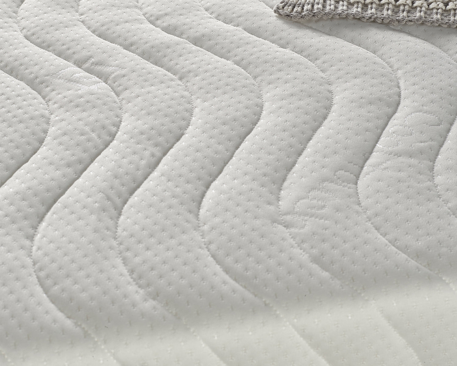 Aspire Eco Relief Mattress Upholstered Cover Close Up-Better Bed Company 