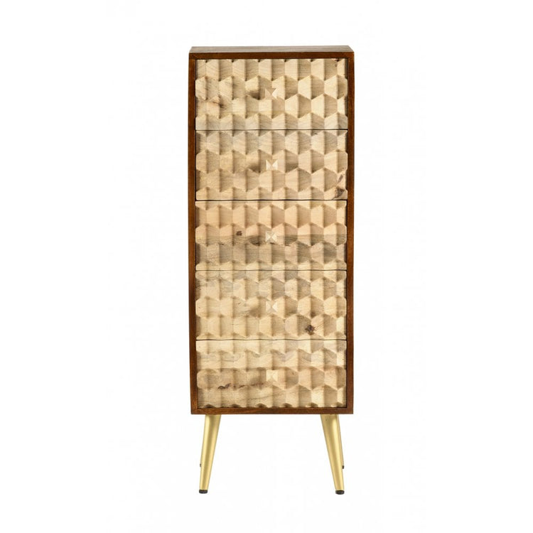 Indian Hub Edison 5 Drawer Chest