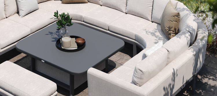 Maze Pulse U Shape Corner Dining Set with Rising Table