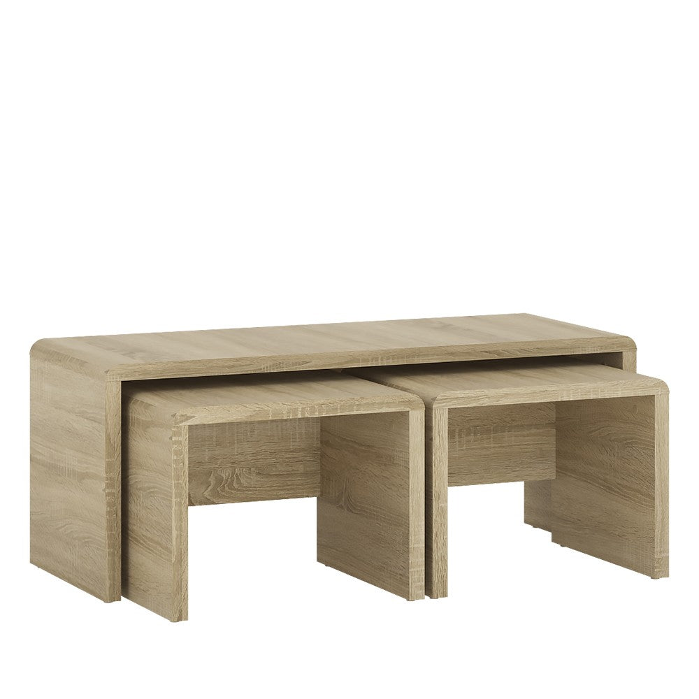 Sonoma oak nest of clearance tables