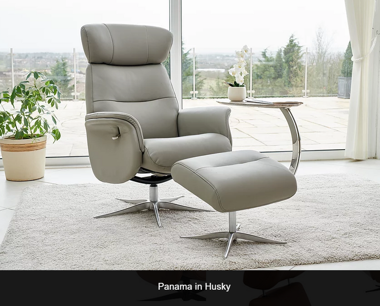 GFA Panama Recliner And Foot Stool Husky-Better Bed Company