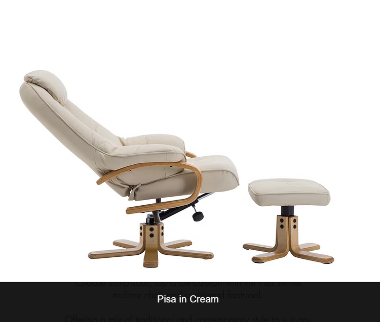 GFA Pisa Recliner And Foot Stool