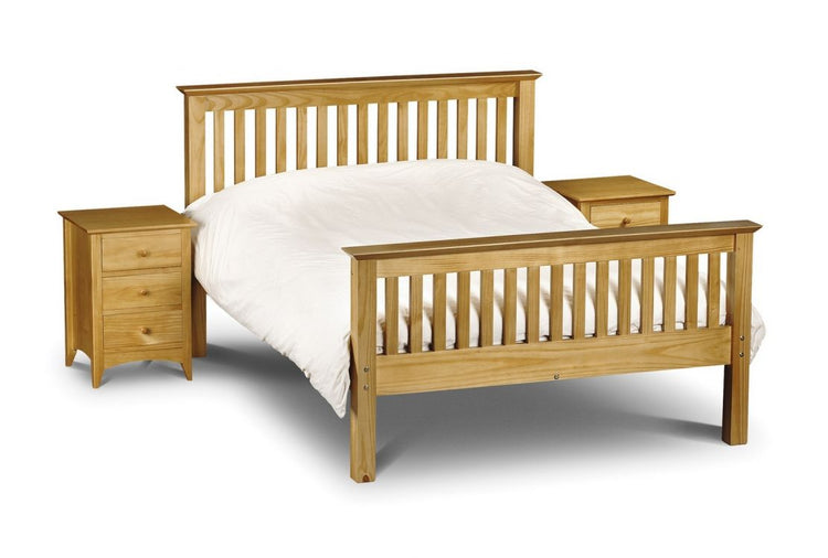 Julian Bowen Barcelona Pine High Foot End Bed Frame