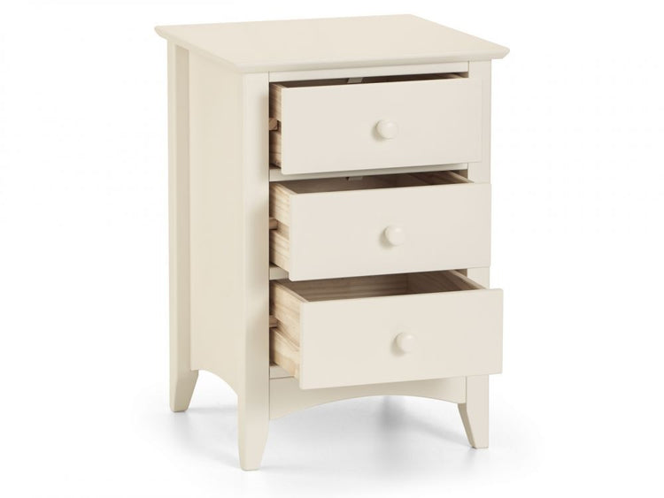 Julian Bowen Cameo 3 Drawer Bedside Chest