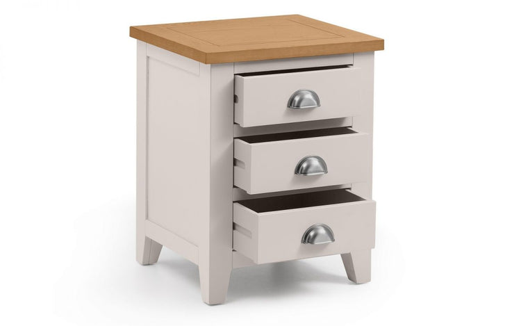 Julian Bowen Richmond 3 Draw Bed Side Table