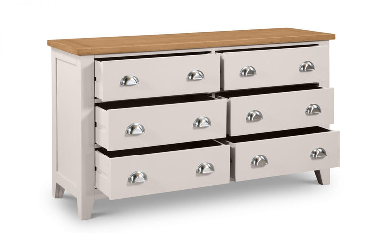 Julian Bowen Richmond 6 Drawer Wide Chest