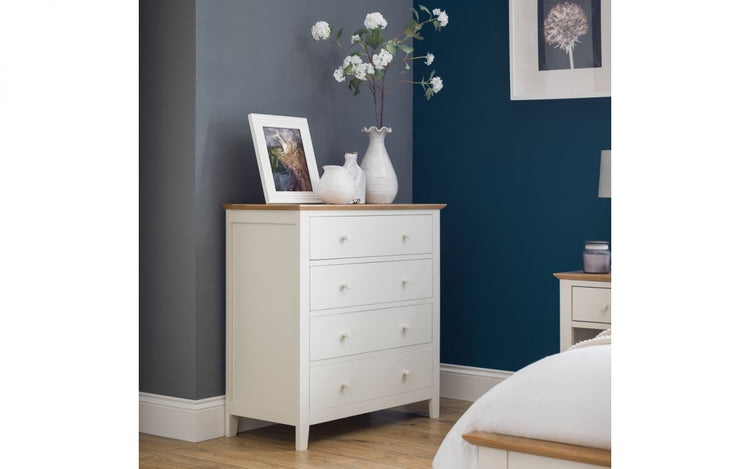 Julian Bowen Salerno 2 tone 4 Drawer Chest