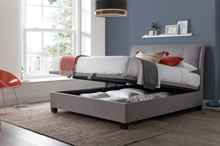 Kaydian Accent Marbella Grey Ottoman Bed Frame