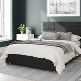 Better London Velvet Black Ottoman Bed-Better Bed Company 