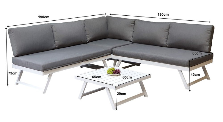 Signature Weave Kimmie Corner with adjustable Head Rest Dimensions-Better Bed Company