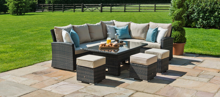 Maze Kingston Corner Dining Set With Rising Table Left Handed