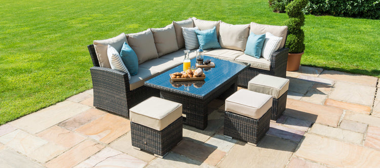 Maze Kingston Corner Dining Set With Rising Table Left Handed