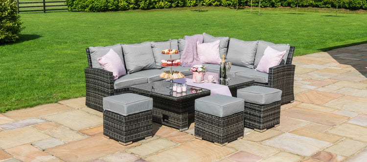 Maze Kingston Corner Dining Set With Rising Table Left Handed