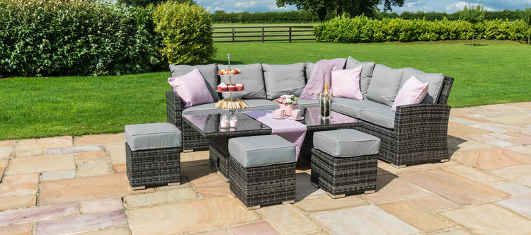 Maze Kingston Corner Dining Set With Rising Table Left Handed