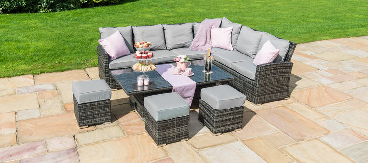 Maze Kingston Corner Dining Set With Rising Table Left Handed