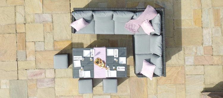 Maze Kingston Corner Dining Set With Rising Table Left Handed