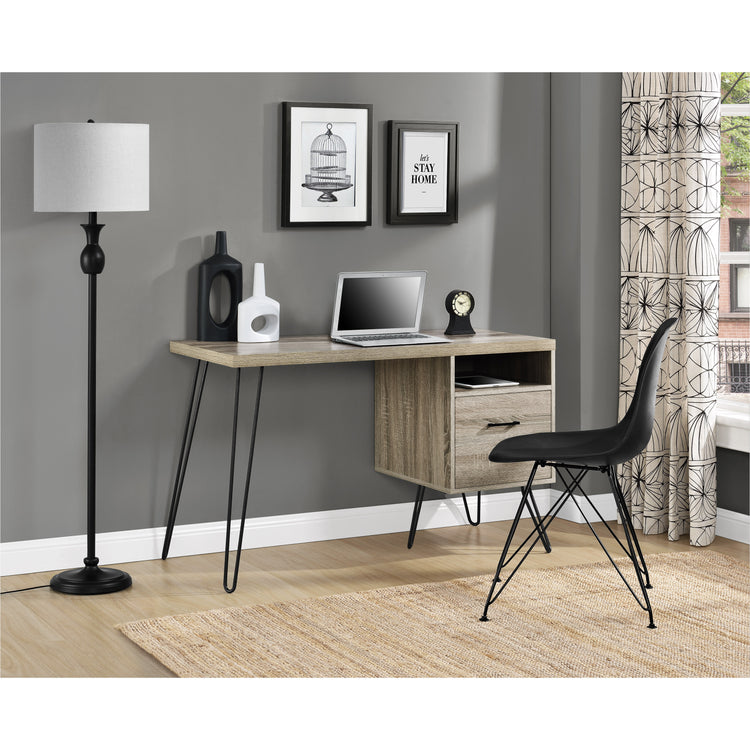 Dorel Home Landon Desk Distressed Grey Oak