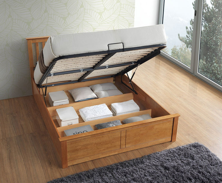Copenhagen Ottoman Bed From Front Open-Better Bed Company