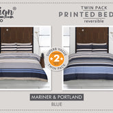 Design Studio Twin Pack Mariner/Portland Duvet Set-Better Bed Company 