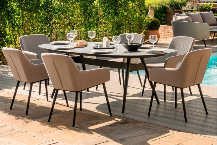 Maze Rattan Zest 6 Sets Oval Dining Set