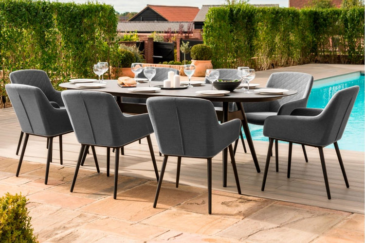 Maze Rattan Zest 8 Seat Oval Dining Set