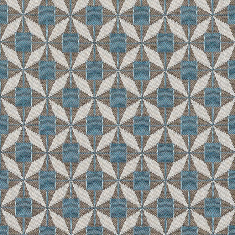 Maze Fabric Scatter Cushion 43x43cm (Pack of 2) / Mosaic Blue