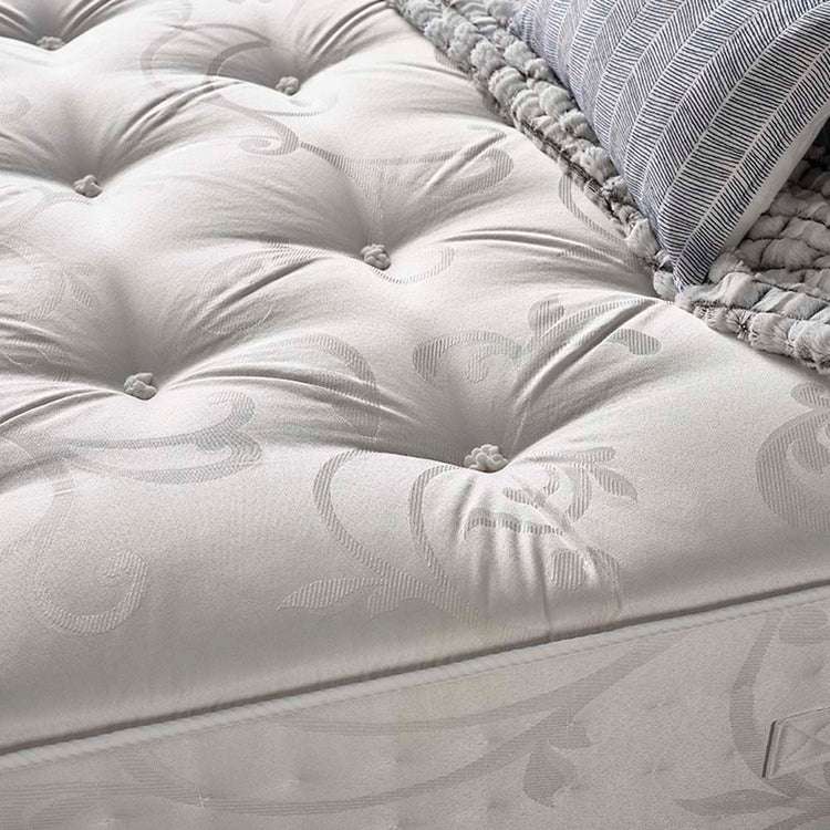 Catherine Lansfield Natural Wool 3000 Pocket Mattress Tuft Close Up-Better Bed Company