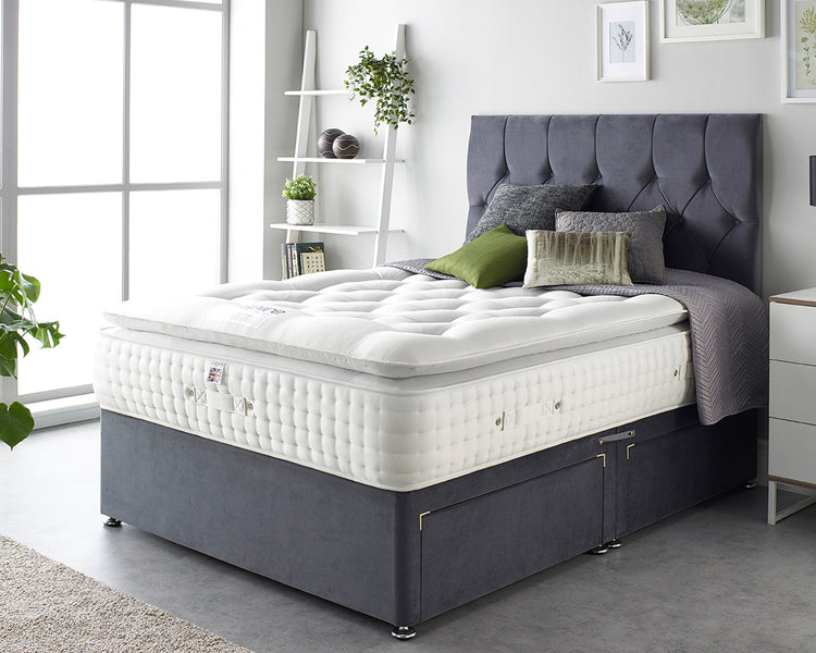 Aspire Alpaca Silk 5000 Pocket Pillowtop Mattress With A Double Bed-Better Bed Company