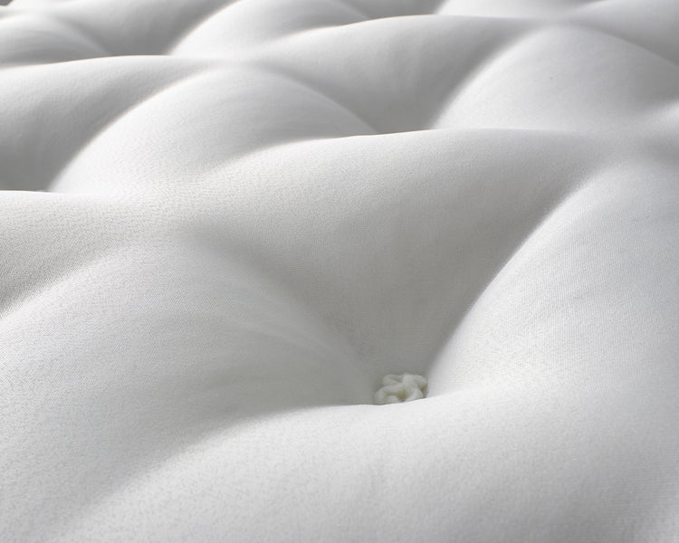 Aspire Alpaca Silk 5000 Pocket Pillowtop Mattress Tufts Close Up-Better Bed Company