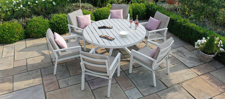 Maze New York 6 Seat Round Dining Set