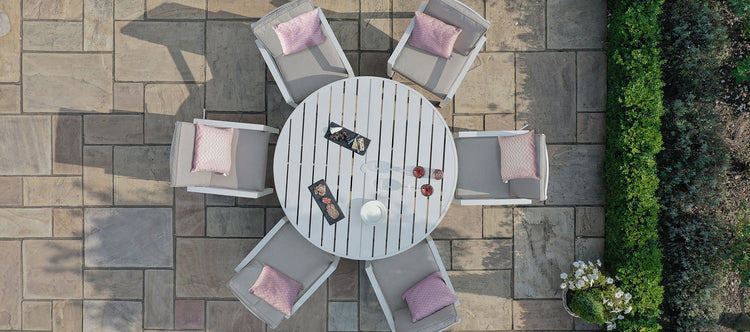 Maze New York 6 Seat Round Dining Set