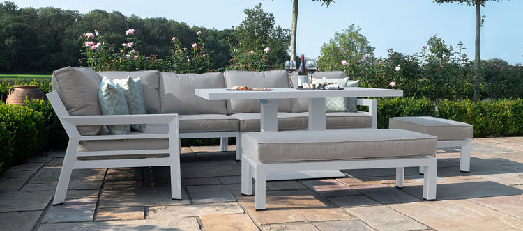 Maze New York Corner Dining Set With Rising Table