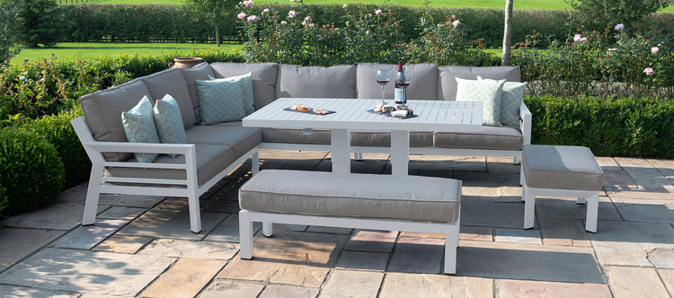 Maze New York Corner Dining Set With Rising Table