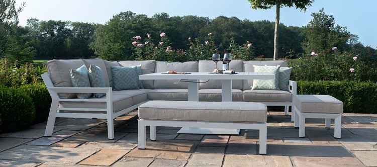 Maze New York Corner Dining Set With Rising Table