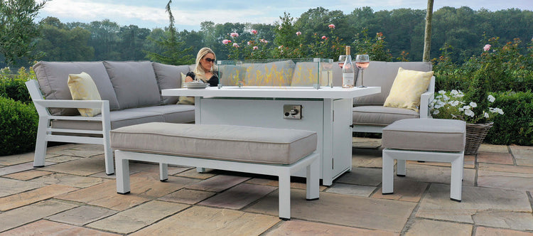 Maze New York Corner Dining Set With Rising Table