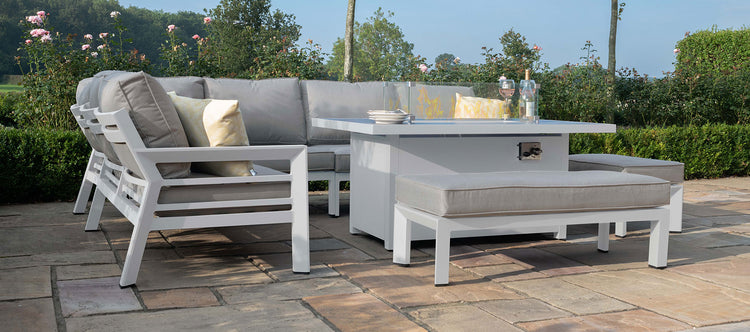 Maze New York Corner Dining Set With Rising Table