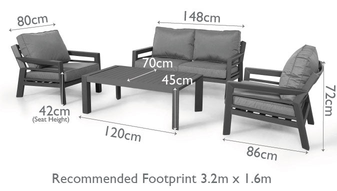 Maze Rattan New York 2 Seat Sofa Set