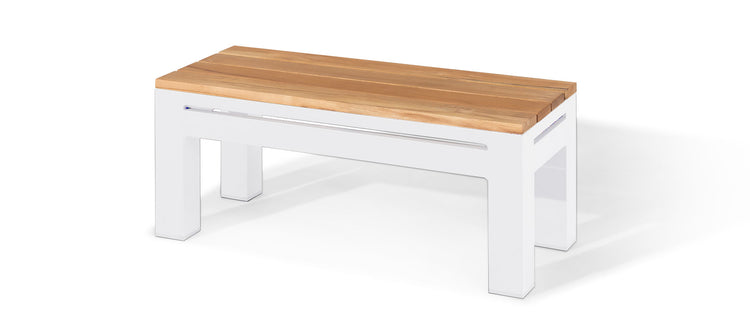 Maze Oslo Rectangular Teak Top Side Table