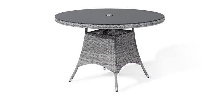 Maze Santorini 4 Seat Round Rattan Dining Set