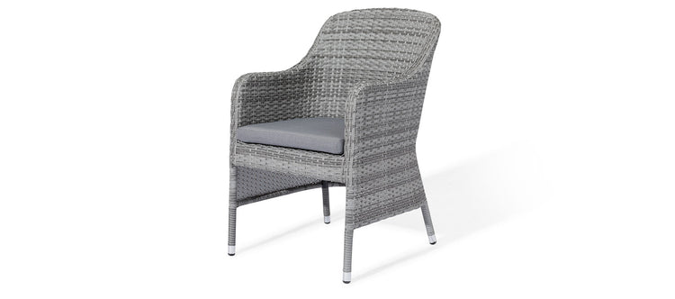 Maze Santorini 4 Seat Round Rattan Dining Set