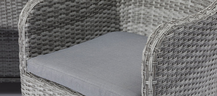 Maze Santorini 6 Seat Oval Rattan Dining Set