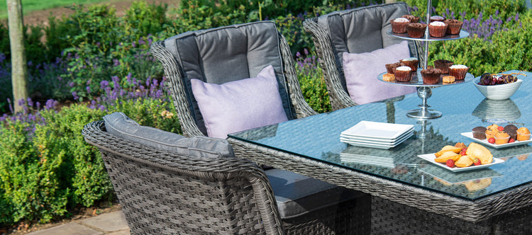 Maze Victoria 6 Seat Rectangular Rattan Dining Set
