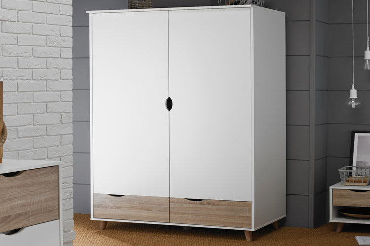 LPD Furniture Stockholm 2 Door Wardrobe