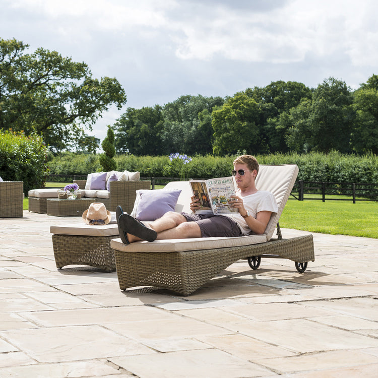 Maze Rattan Winchester Sunlounger Set