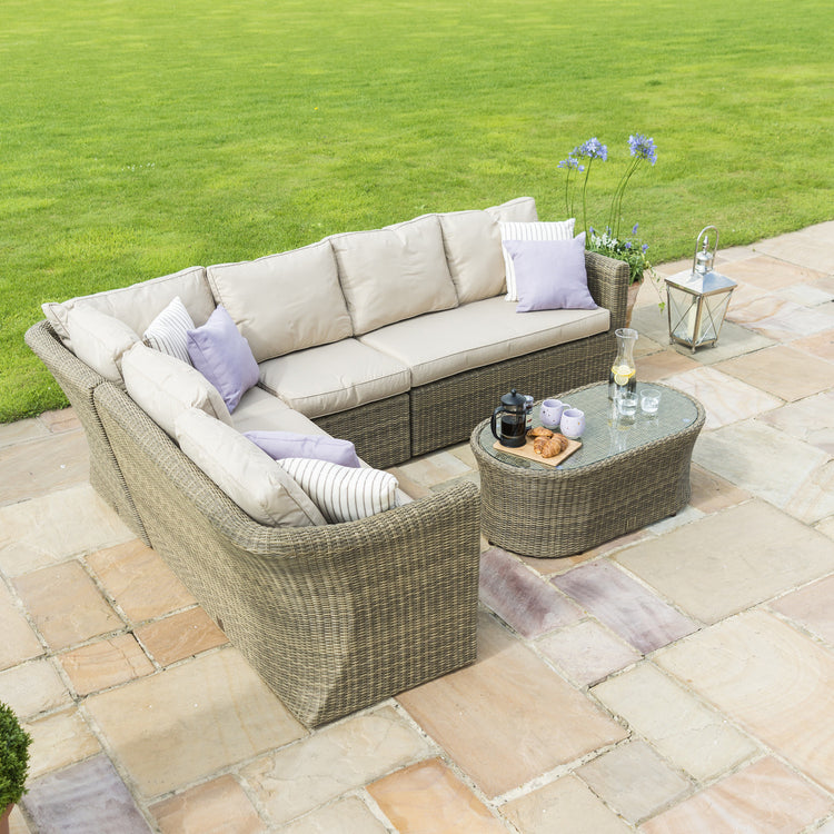 Maze Rattan Winchester Large Corner Group