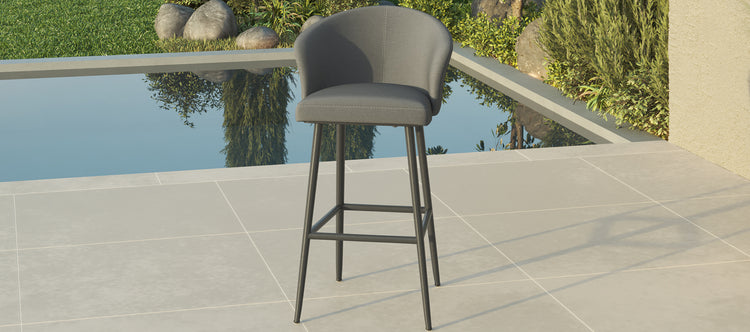Maze Fabric Zen Bar Stool